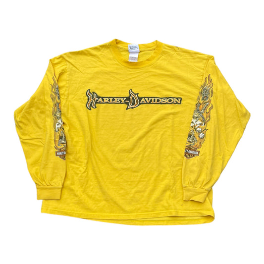 Vintage 2000s Yellow Harley Davidson T-Shirt